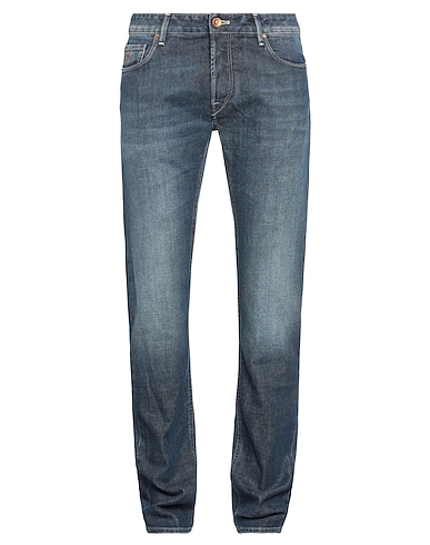 HAND PICKED Denim pants Blue 98% Cotton, 2% Elastane