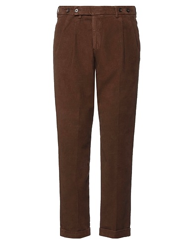BERWICH Casual trouser Brown 97% Cotton, 3% Elastane