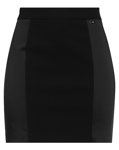 ARMANI EXCHANGE Mini-jupe Noir 60% Triacétate, 40% Polyester, Polyamide, Acétate, Élasthanne