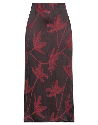 GRIFONI Maxi Skirts Burgundy 55% Acetate, 45% Viscose