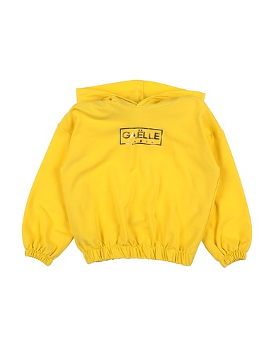 GAëLLE Paris Sweatshirt Yellow 95% Cotton, 5% Elastane