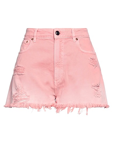 SEMICOUTURE Denim shorts Pink 100% Cotton