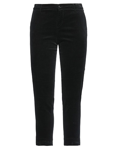 RE_HASH Casual pants Black 98% Cotton, 2% Elastane