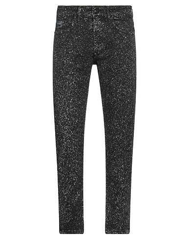 VERSACE JEANS COUTURE Denim pants Black 98% Cotton, 2% Elastane