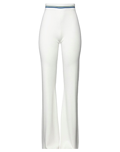 ELISABETTA FRANCHI Casual pants White 82% Viscose, 18% Polyamide