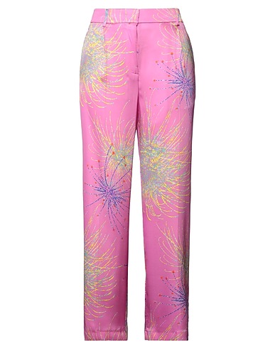 MSGM Pantalone Rosa 97% Viscosa, 3% Elastan