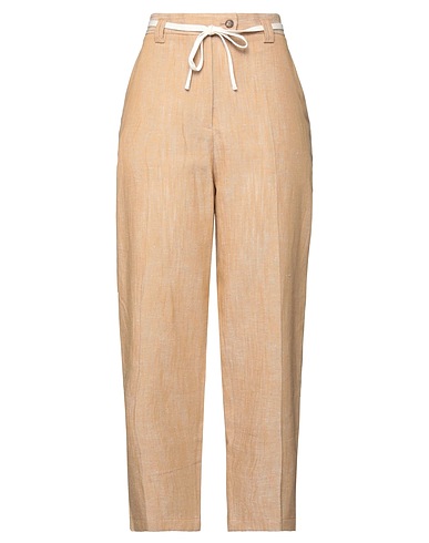 BRACÒ Pantalone Beige 59% Cotone, 41% Lino