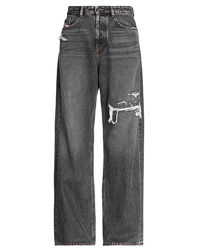 DIESEL Denim pants D-RISE 007F6 STRAIGHT JEANS
 Black 100% Cotton