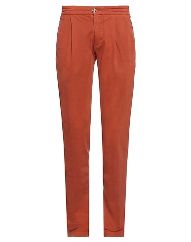 PHIL CARTER Casual trouser Rust 97% Cotton, 3% Elastane