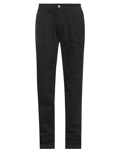 PHIL CARTER Casual pants Black 97% Cotton, 3% Elastane