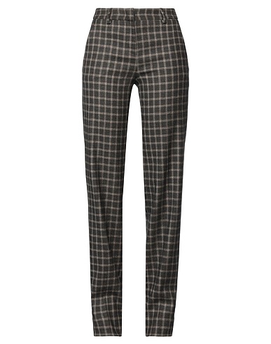 LARDINI Casual trouser Dark brown 50% Virgin Wool, 31% Polyester, 17% Viscose, 2% Elastane