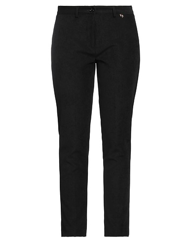 GAI MATTIOLO Casual trouser Black 97% Polyester, 3% Elastane