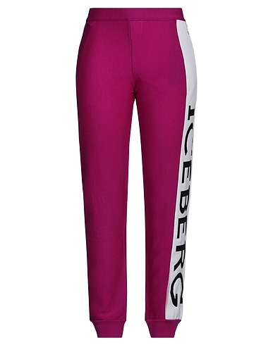 ICEBERG Casual pants Mauve 100% Virgin Wool, Cotton