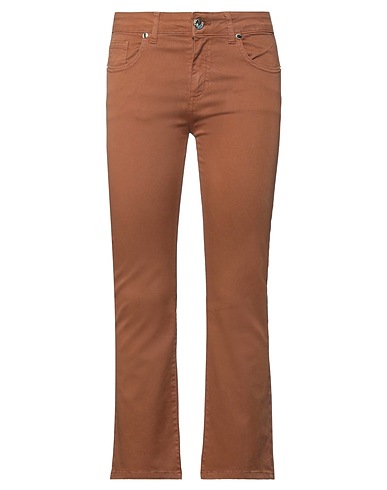 SISTE'S Pantalone Marrone 98% Cotone, 2% Elastan