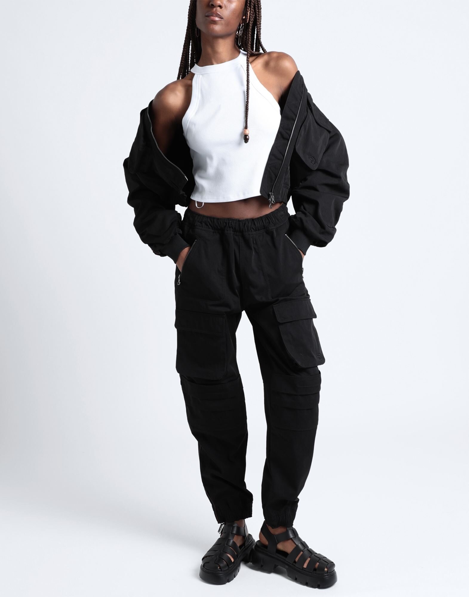 P-MIRT | パンツ ブラック レディース | YOOX