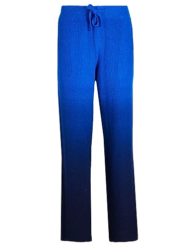 8 by YOOX Casual trouser WOOL BLEND DIP-DYE KNIT PANTS
 Bright blue 70% Recycled wool, 25% Recycled polyamide, 5% Other Fibres