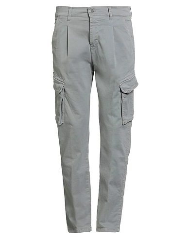 GREY DANIELE ALESSANDRINI Cargohose Hellgrau 98% Baumwolle, 2% Elastan
