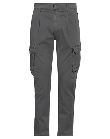 GREY DANIELE ALESSANDRINI Cargo 98% Cotton, 2% Elastane