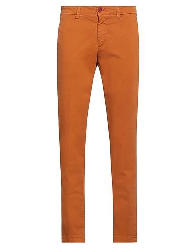 MAISON CLOCHARD Casual trouser Camel 98% Cotton, 2% Elastane