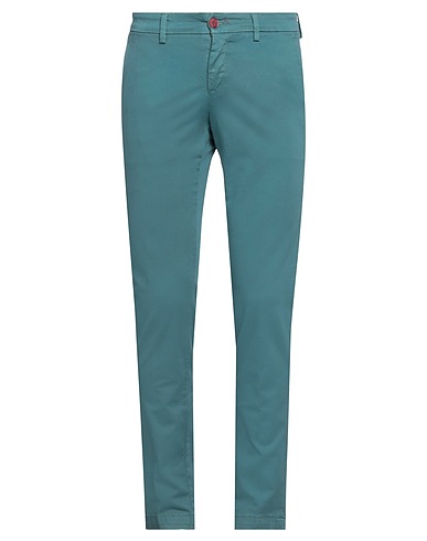 MAISON CLOCHARD Casual pants Deep teal 98% Cotton, 2% Elastane