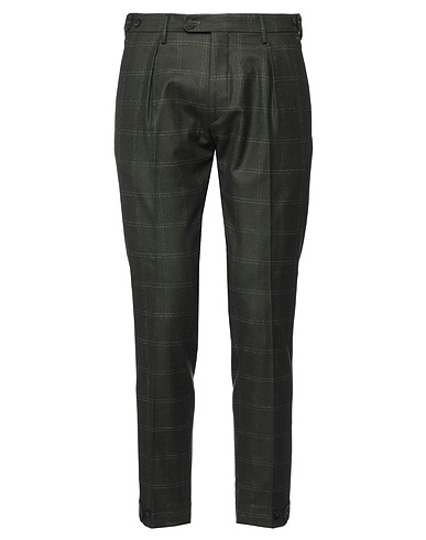 MICHAEL COAL Hosen Militärgrün 54% Schurwolle, 39% Nylon, 3% Kaschmir, 2% Polyester, 2% Elastan