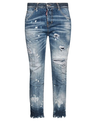 DSQUARED2 Baggy Blue 100% Cotton, Calfskin
