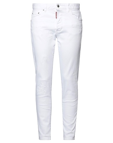 DSQUARED2 Pantaloni jeans Bianco 97% Cotone, 3% Elastan