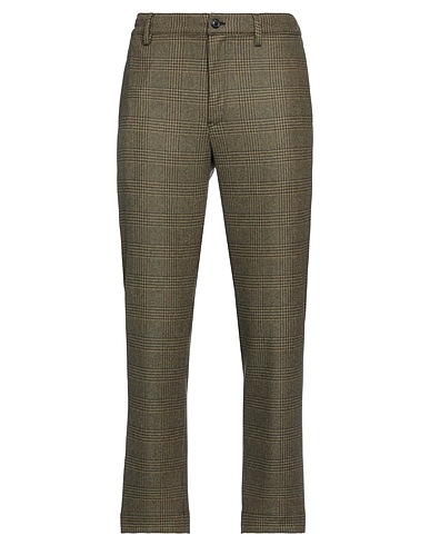 GRIFONI Casual trouser Military green 60% Wool, 27% Polyester, 8% Polyamide, 3% Other Fibres, 2% Elastane