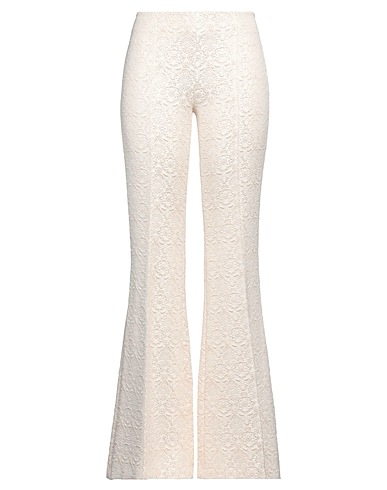 ANIYE RECORDS Casual trouser Cream 52% Polyester, 46% Viscose, 2% Elastane