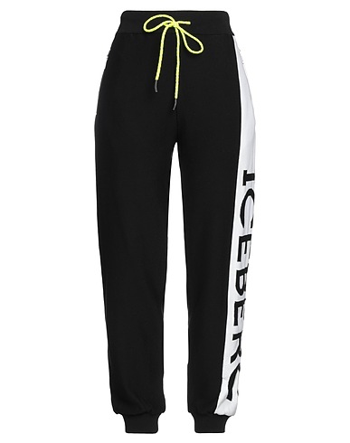 ICEBERG Pantalone Nero 95% Cotone, 4% Poliammide, 1% Elastan