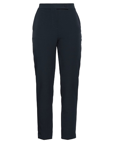 ELEONORA STASI Casual trouser Midnight blue 85% Polyester, 12% Elastane, 3% Other Fibres