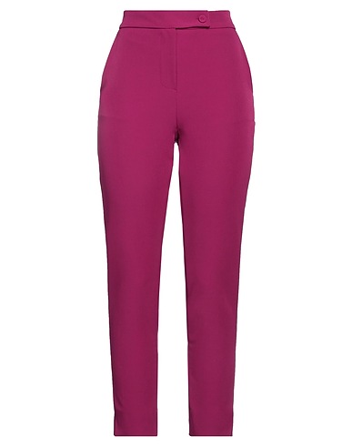 ELEONORA STASI Pantalon Mauve 85% Polyester, 12% Élasthanne, 3% Autres fibres