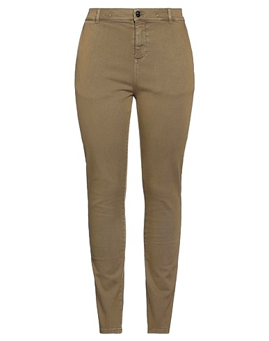 PINKO Pantalone Verde militare 98% Cotone, 2% Elastan