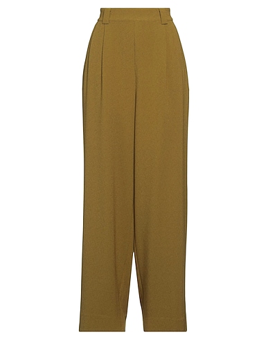 ESSENTIEL ANTWERP Casual trouser Military green 96% Polyester, 4% Elastane