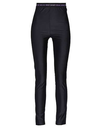 VERSACE JEANS COUTURE Leggings Black 80% Polyamide, 20% Elastane