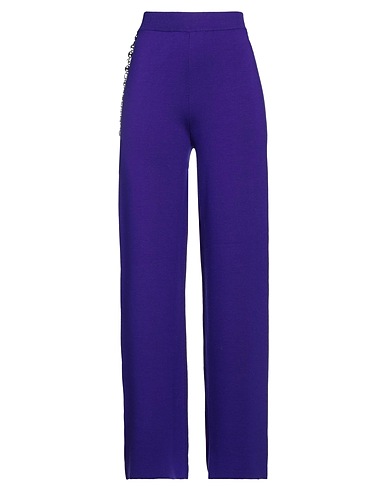 RABANNE Casual παντελόνι Μωβ 94% Μαλλί μερινός, 6% Ελαστάνη