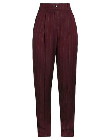 BE BLUMARINE Casual trouser Burgundy 55% Acetate, 44% Viscose, 1% Polyester