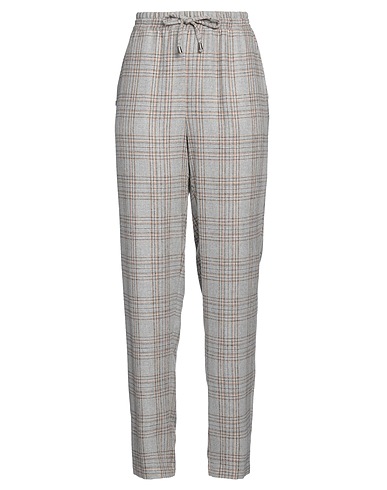 MANILA GRACE Casual trouser Light grey 70% Viscose, 30% Wool