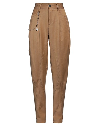 HIGH Casual trouser Camel 100% Virgin Wool