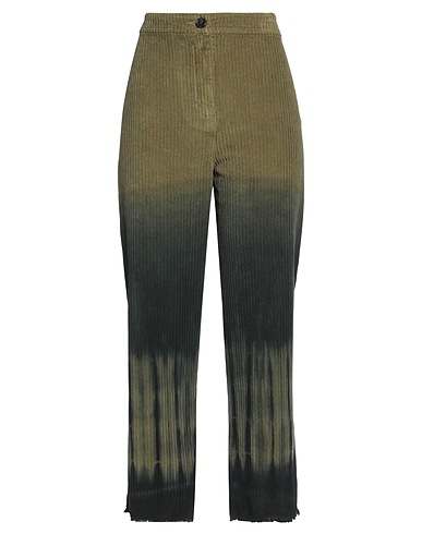 RAQUEL ALLEGRA Casual trouser Military green 100% Cotton
