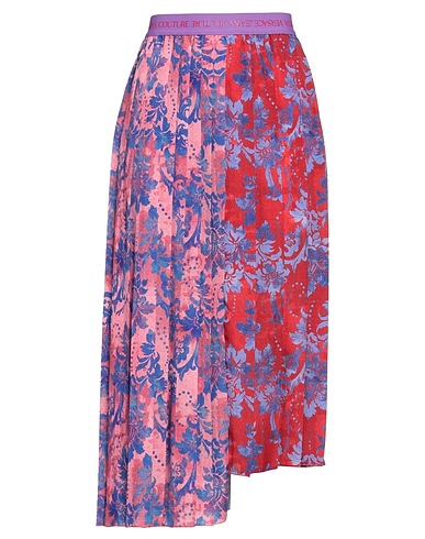 VERSACE JEANS COUTURE Midi skirt Red 100% Polyester