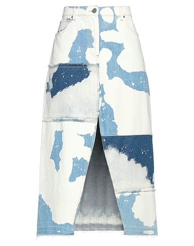 PINKO Denim skirt White 100% Cotton