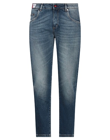 CAMOUFLAGE AR AND J. Denim trousers Blue 54% Cotton, 43% Other Fibres, 3% Elastane