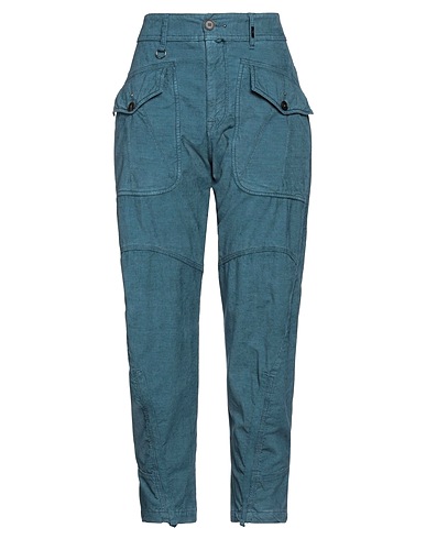HIGH Casual trouser Slate blue 66% Cotton, 32% Linen, 2% Elastane