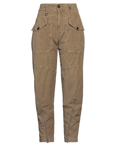 HIGH Casual trouser Camel 66% Cotton, 32% Linen, 2% Elastane