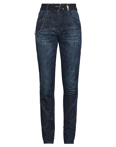 HIGH Denim trousers Blue 98% Cotton, 2% Elastane