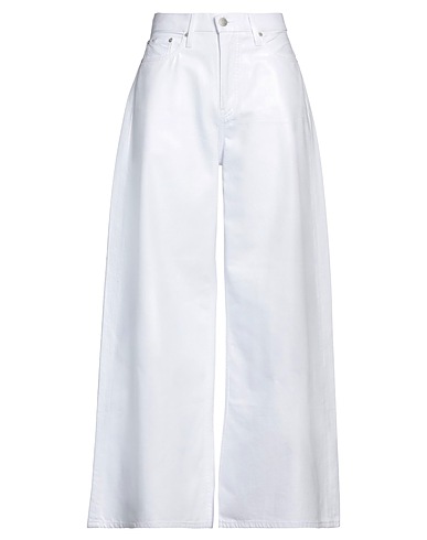 CALVIN KLEIN JEANS Denim trousers White 100% Cotton