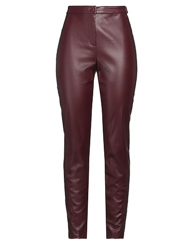 BLUGIRL Casual pants Burgundy 50% Polyester, 50% Polyurethane