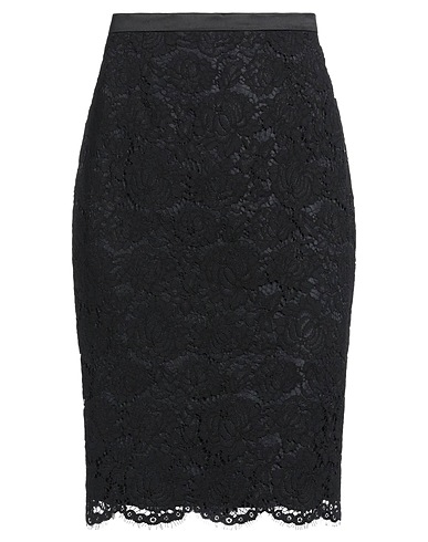 MODIGLIANI  LES FEMMES Gonna midi Nero 61% Cotone, 23% Poliammide, 16% Viscosa, Poliestere