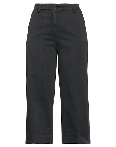BONHEUR Casual trouser Black 96% Cotton, 4% Elastane